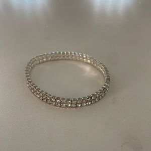 Silver gem tennis bracelet